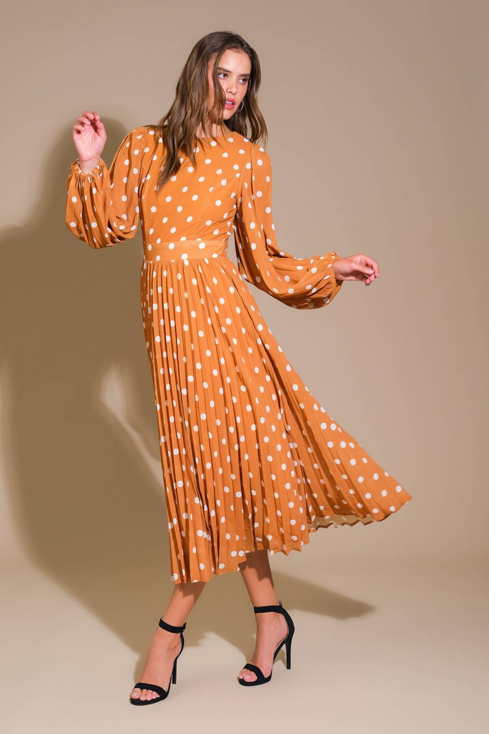MOMENT MAKER WOVEN MIDI DRESS Flying Tomato